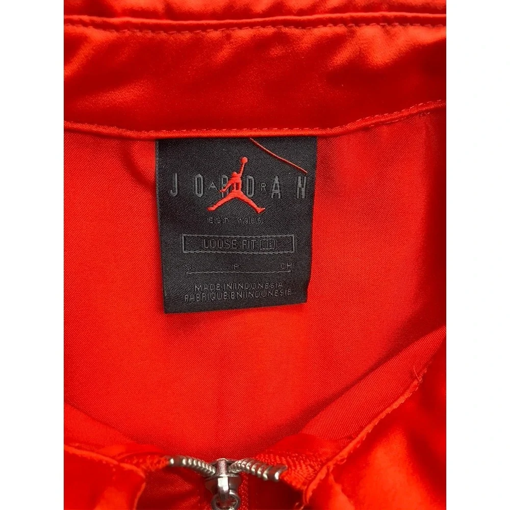 Jordan Jumpman‎ Zip Front Loose Fit Orange Track Jacket Size S
